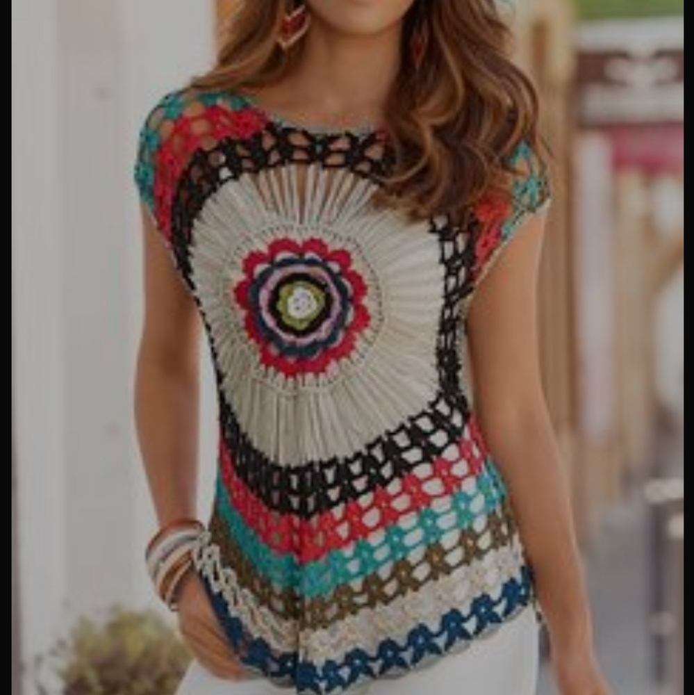 Boston proper crochet top